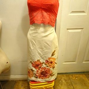 Beautiful Silk Floral Pencil Skirt Sz 12